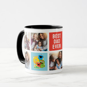 Sesamstraat Vrienden   Papa Fotocollage Mok