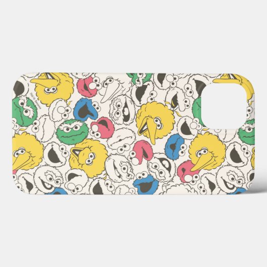 Sesamstraat Vrienden |  patroon met grote kop Case-Mate iPhone Case (Achterkant (horizontaal))