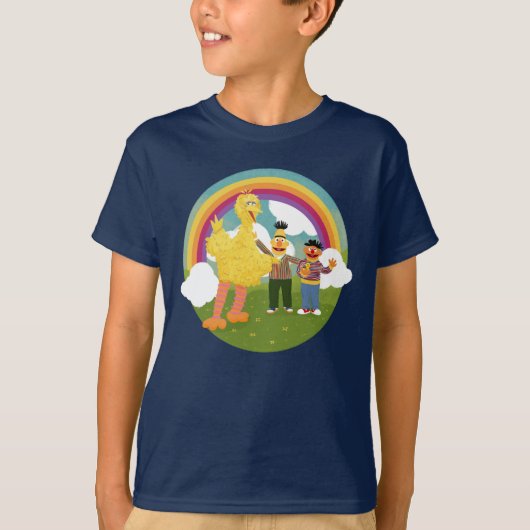  Sesamstraat Vrienden Rainbow T-shirt (Voorkant)