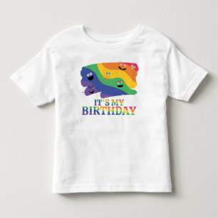 Sesamstraat Vrienden Regenboog Verjaardag Kinder Shirts