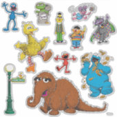  Sesamstraat Vrienden Sticker (Voorkant)