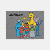 Sesamstraat Vrienden Wachten Fleece Deken (Voorkant (Horizontaal))