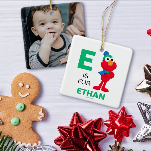 Sesamstraat | Winter Elmo Keramisch Ornament