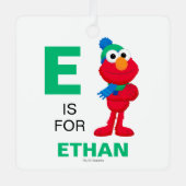 Sesamstraat | Winter Elmo Metalen Ornament (Voorkant)