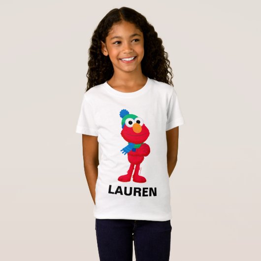 Sesamstraat | Winter Elmo T-shirt (Voorkant volledig)