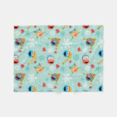 Sesamstraat Winter Pattern Fleece Deken (Voorkant (Horizontaal))