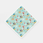 Sesamstraat Winter Pattern Servet (Hoek)