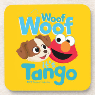 Sesamstraat Wof Wof Woof Het is Tango & Elmo Bier Onderzetter