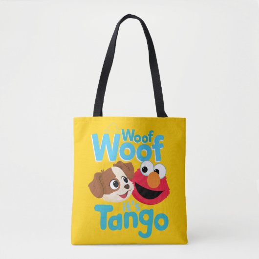 Sesamstraat | Wof Wof Woof Het is Tango & Elmo Draagtas (Voorkant)