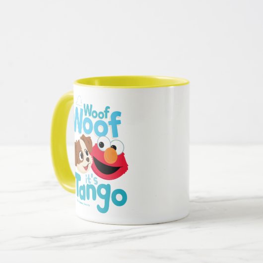Sesamstraat | Wof Wof Woof Het is Tango & Elmo Mok (Voorkant links)