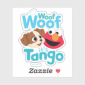 Sesamstraat | Wof Wof Woof Het is Tango & Elmo Sticker (Vel)