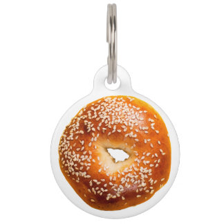 Sesamzaad Bagel Personaliseer ID-huisdierlabel Huisdierpenning