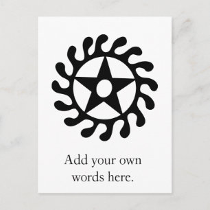 Sese Wo Soban Symbool voor levenswijzigingen en Briefkaart