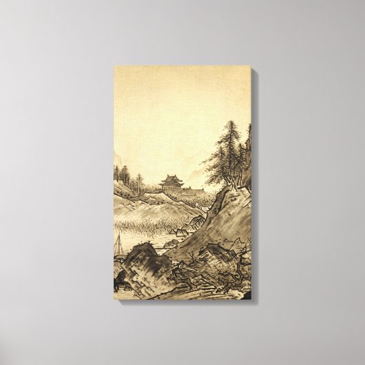 Sesshu Toyo Winter Landscape. Canvas Afdruk (Voorkant)