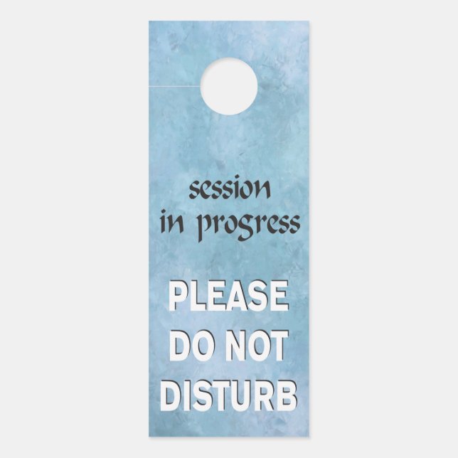 Sessie in uitvoering Niet storen (Voorkant)