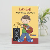 Session de jam - Invitation de fête d'anniversaire (Debout devant)