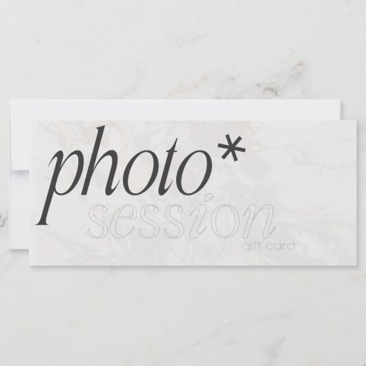 Session photo Carte cadeau, certificat de photogra (Devant)