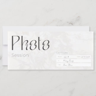 Session photo, Carte cadeau photo miniature,