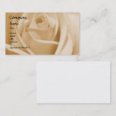 S'est levé - crème - le modèle de carte de visite (Devant / Derrière)