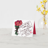 "S'est levé sont rouges…" Carte (Fleur jaune)