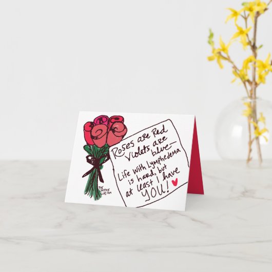 "S'est levé sont rouges…" Carte (Fleur jaune)