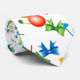 Sestive kerstinktvissen met Muzieknoten op Stropdas