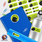 Set - 24 autocollants nominatifs Panthère noire ve