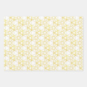 set 3 cadeaupapier, Elegant en modern Inpakpapier Vel (Voorkant)