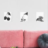 Set 3 Champagne Cerry Bar Panier Imprimantes funky (Salon)