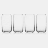 Set 4 Lunettes de vin pour cadeau de fête des mère (Dos)