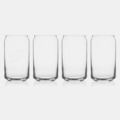 Set 4 wijnglazen voor Moederdag Gift Blikvorm Glas (Achterkant)