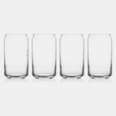 Set 4 wijnglazen voor Moederdag Gift Blikvorm Glas (Rechts)