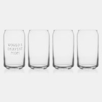 Set 4 wijnglazen voor Moederdag Gift