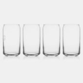 Set 4 wijnglazen voor Moederdag Gift Blikvorm Glas (Links)