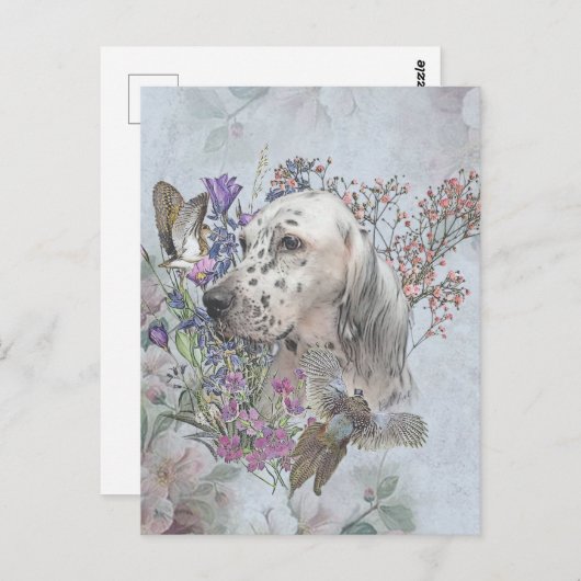 Set anglais avec faisans, carte postale art (Devant / Derrière)