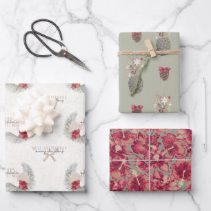 Set B, Hawaiian Style, kerstpapier Inpakpapier Vel