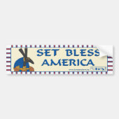 Set Bless America Bumpersticker (Voorkant)
