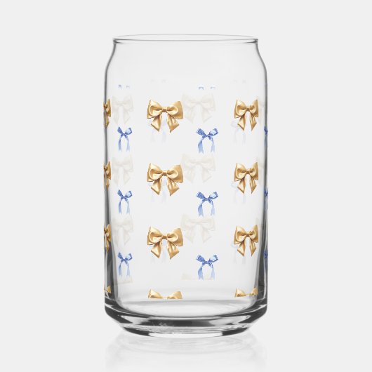 Set Bow Coquette Bleu et Or (Recto)