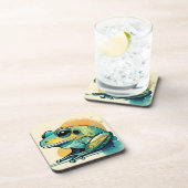 Set de dessous de verre en plastique dur en forme  (Côté Droit)