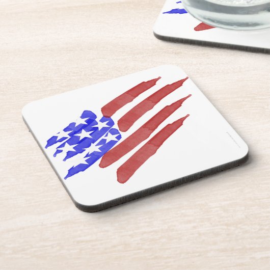 Set de dessous de verre patriotiques drapeau améri (Côté gauche)