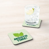 Set de dessous de verre pour cocktail mojito vert (Côté Droit)