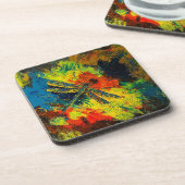 Set de dessous de verre rigide en plastique libell (Côté gauche)