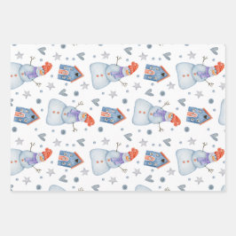 Set de hojas de papel de regalo inpakpapier vel