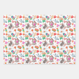 Set de hojas de papel de regalo inpakpapier vel