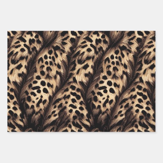 Set de papier cadeau léopard (Devant 2)