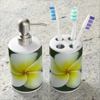 Set De Salle De Bain Extrémité de Plumeria
