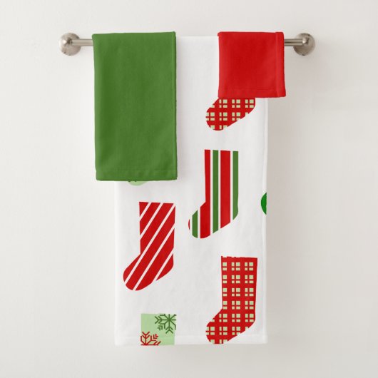 Set de serviettes de bain de noël (En situation)