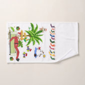 Set de serviettes de bain de Noël, Summer Beach Bu (Serviette à main)
