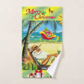 Set de serviettes de bain de Noël, Summer Beach Bu (Serviette à main)