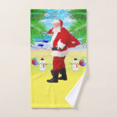 Set de serviettes de bain de Noël, Summer Beach Bu (Serviette à main)